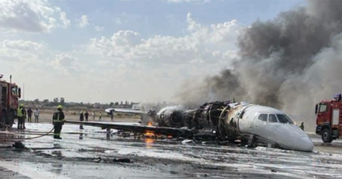 Misrata Airport Citation crash