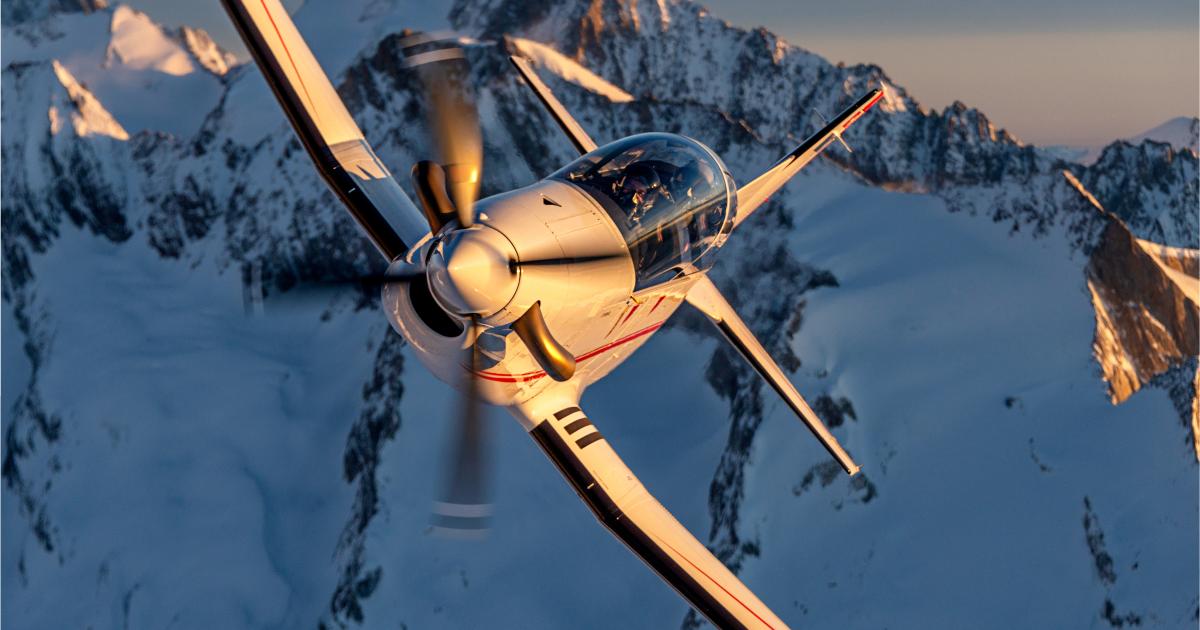 Pilatus PC-7 MKX basic training aircraft