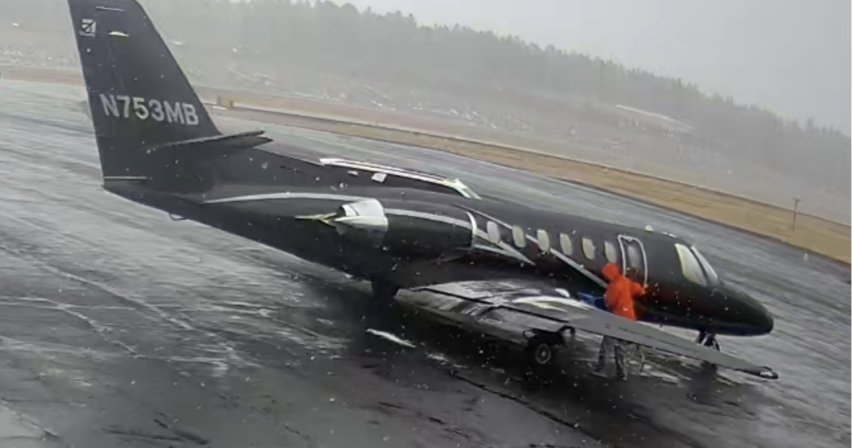 A Citation V that slid off the runway in Pagosa Springs in 2024