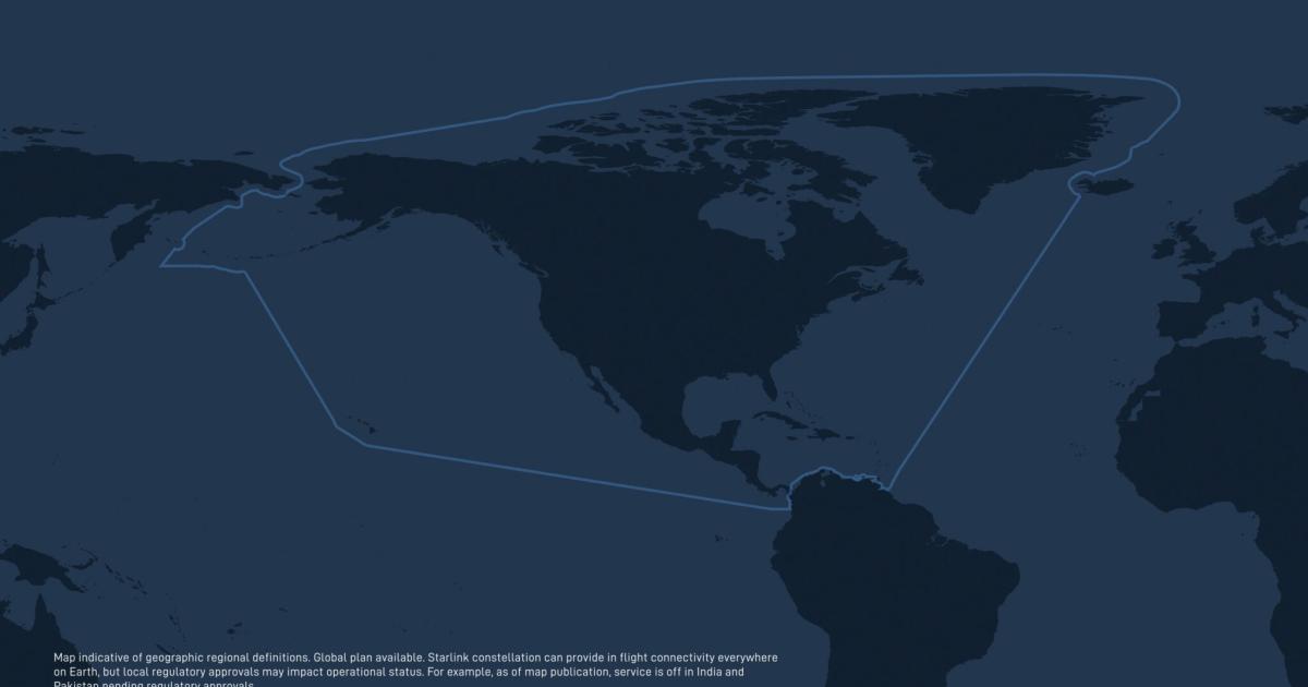 Starlink regional service North America