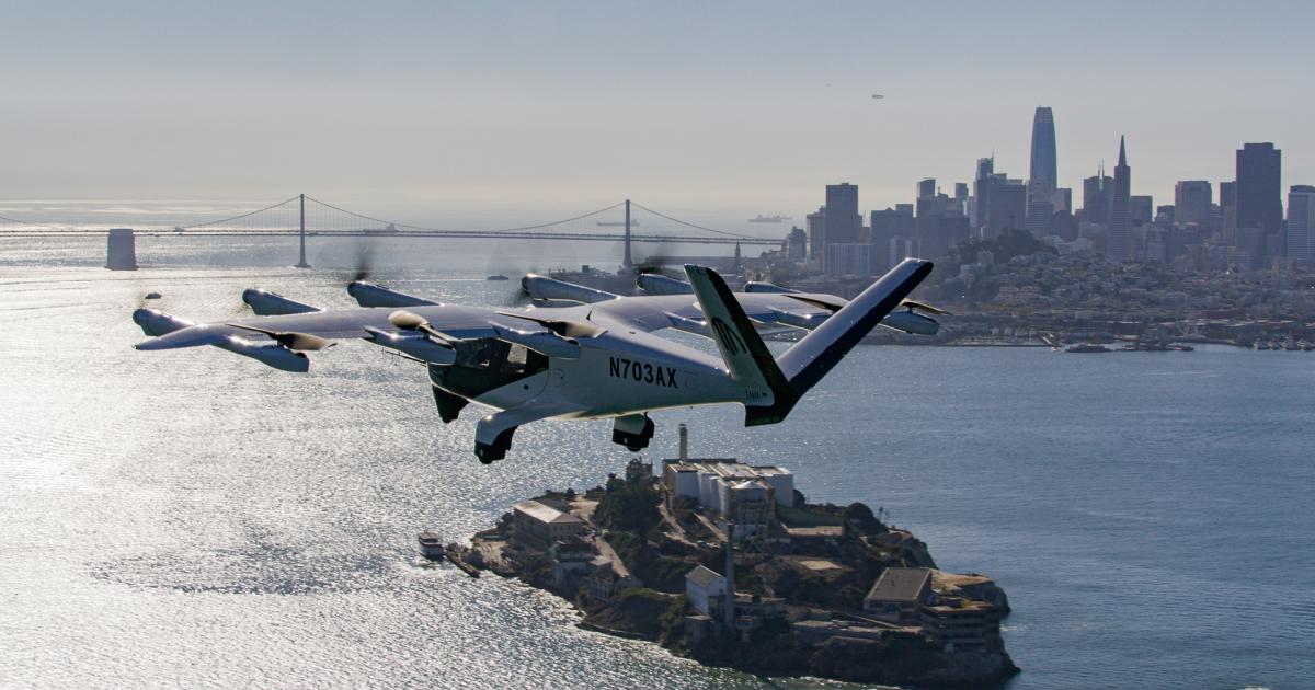 Archer's Midnight eVTOL aircraft in San Francisco