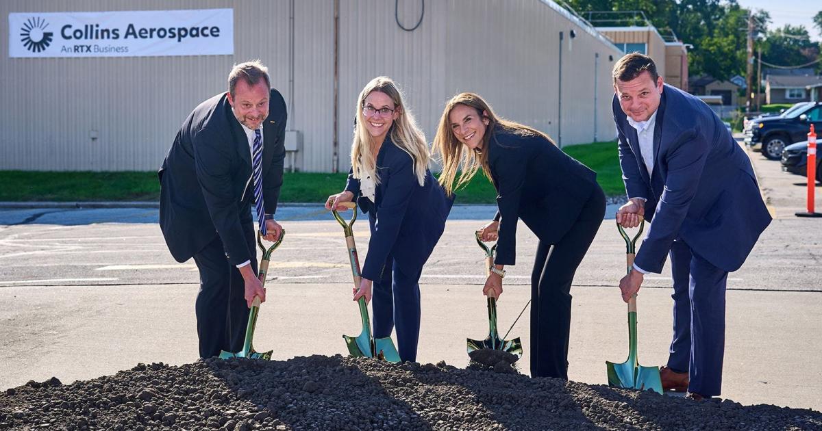 Collins Aerospace groundbreaking at West Des Moines facility