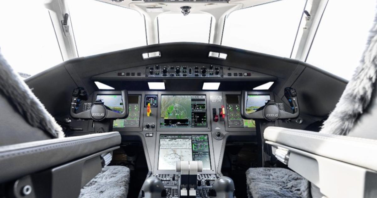 Dassault Falcon 2000 EASy IV flight deck