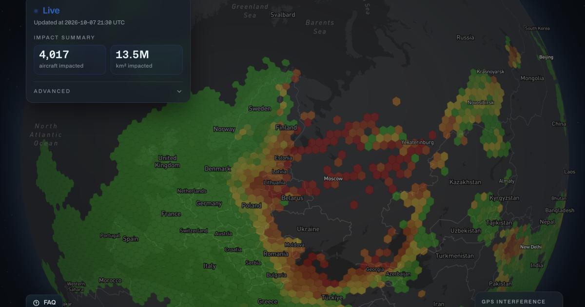 Skyband Systems GPS Threat Map