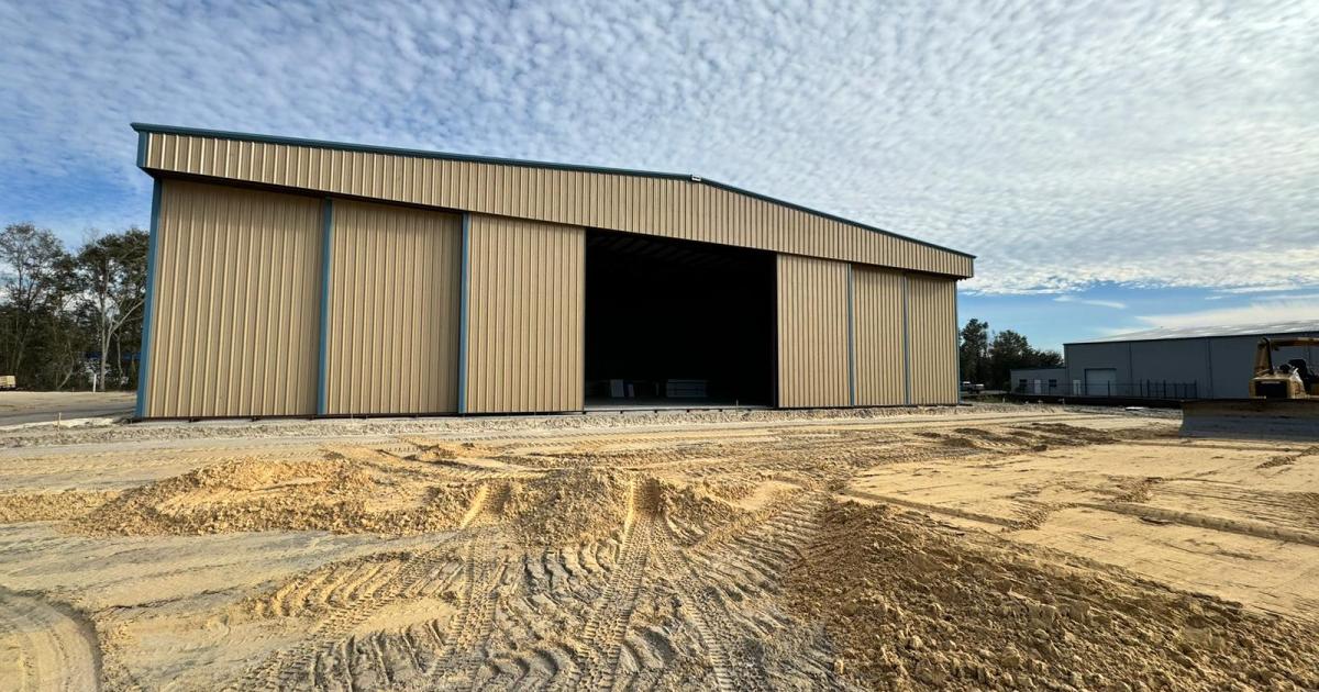 New hangar at KBKV