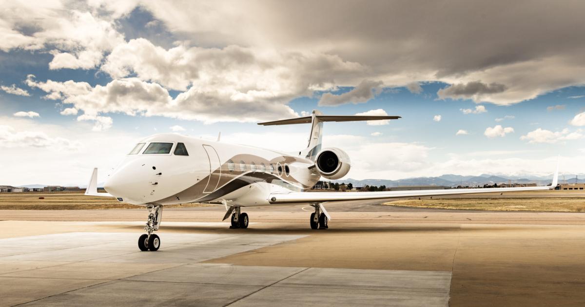 G550 on ramp 