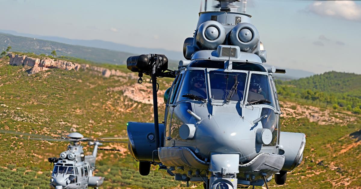 Two H225Ms in flight 