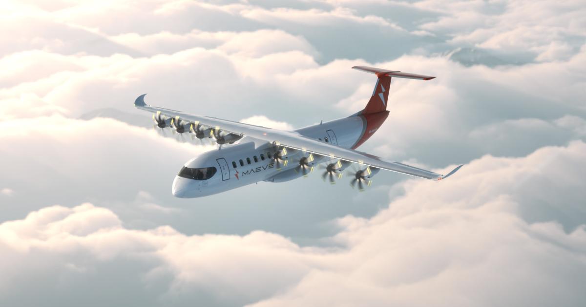 The Maeve 01 all-electric regional airliner