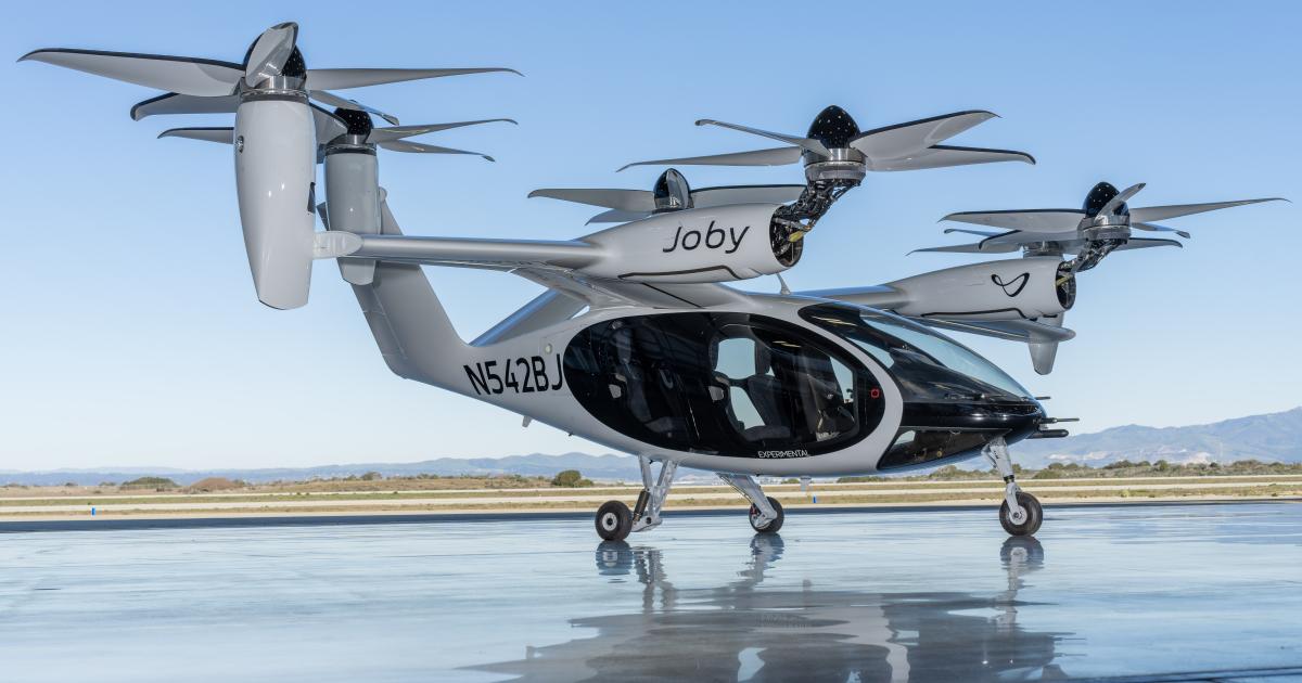Joby Aviation S4 prototype aircraft