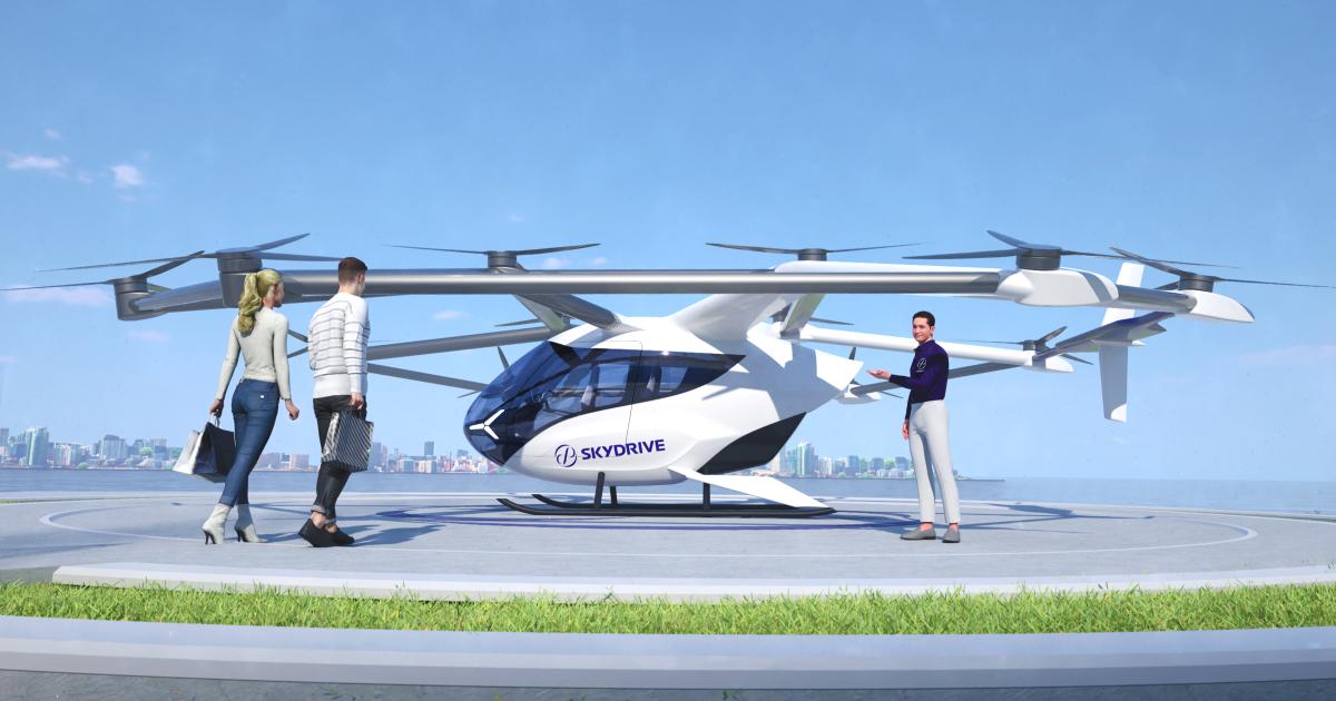 SkyDrive is developing a three-seat eVTOL aircraft.