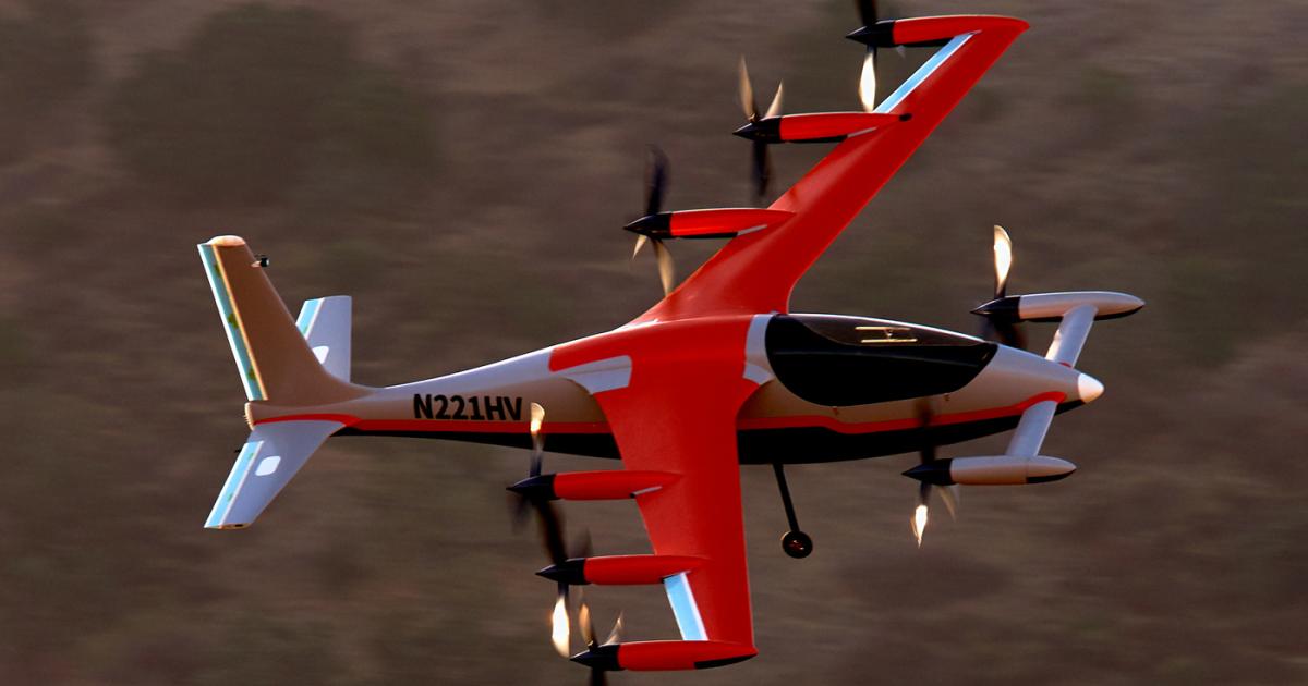 Kittyhawk has been developing the Heaviside autonomous eVTOL aircraft.