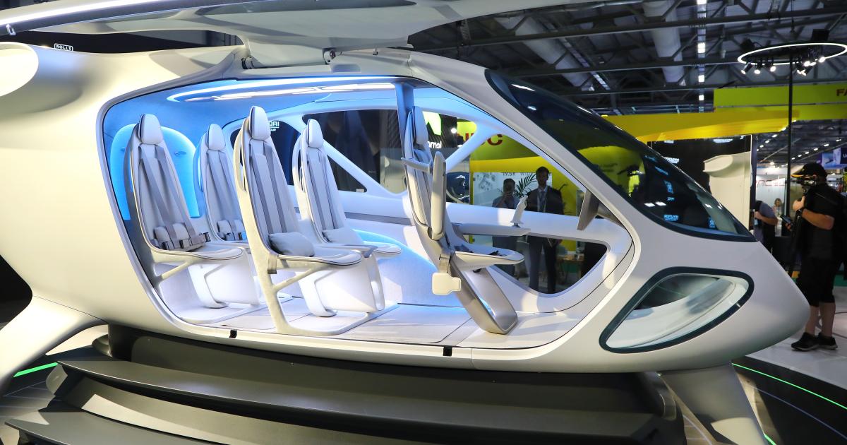 Supernal unveiled a cabin mock-up for its eVTOL aircraft at the Farnborough air show.
