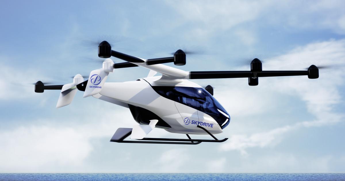 SkyDrive is producing a two-seat eVTOL aircraft called the SD-05.