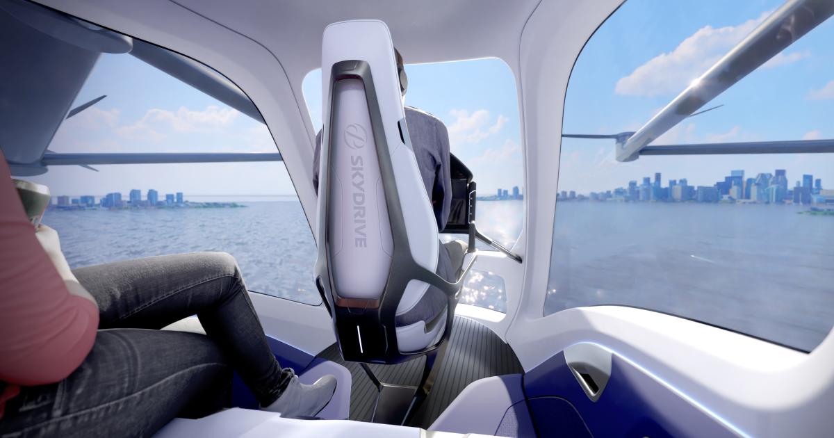 SkyDrive's eVTOL aircraft will now have three seats.