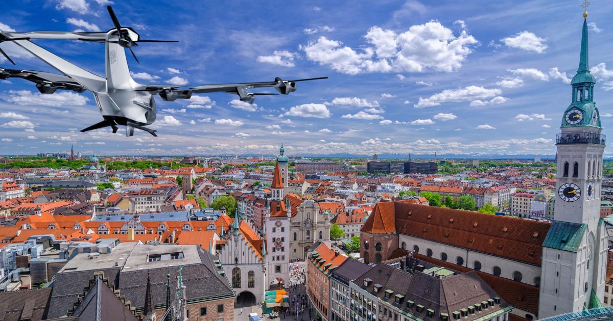 The CityAirbus NextGen eVTOL aircraft could operate in German cities such as Munich.