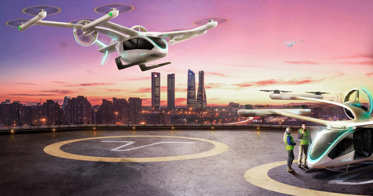Eve's eVTOL aircraft could operate in cities including the Spanish capital Madrid.
