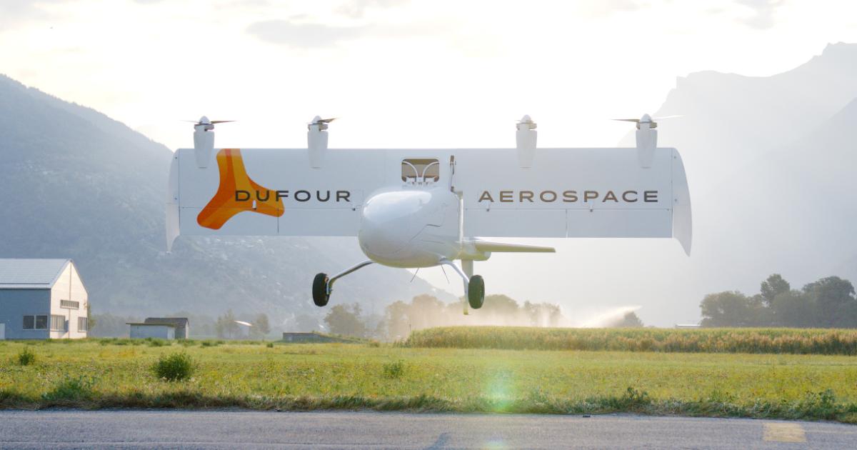 Dufour Aerospace's Aero2 hybrid-electric uncrewed eVTOL aircraft could be used for multiple logistics applications.