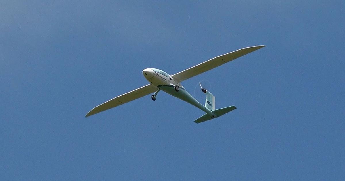 AeroDelft's remotely piloted Phoenix PT, a 1:3 scale prototype of its Phoenix Full Scale aircraft, is pictured in flight.