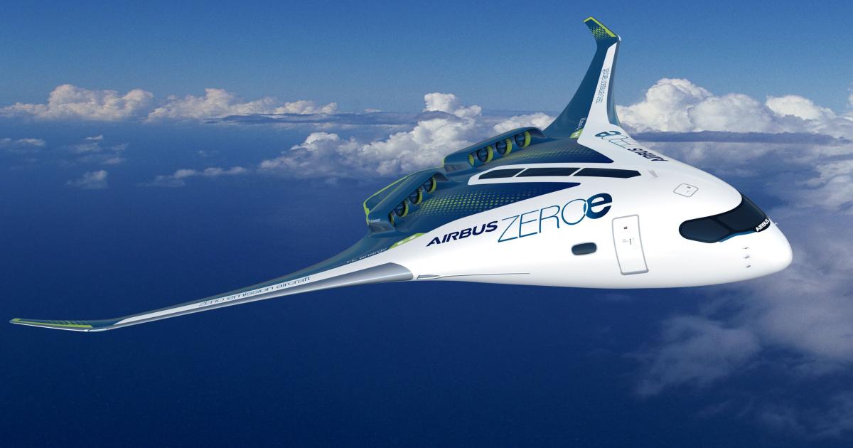 Airbus ZeroE blended wing concept