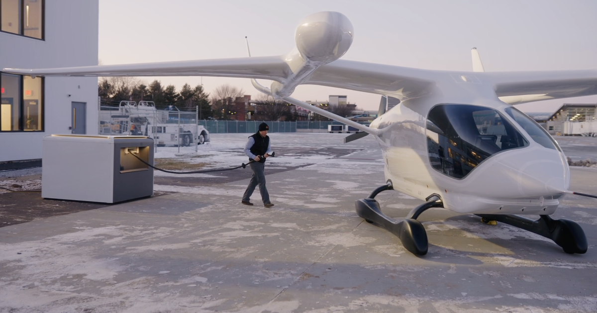 Beta is developing charging infrastructure for its Alia 250 eVTOL aircraft.