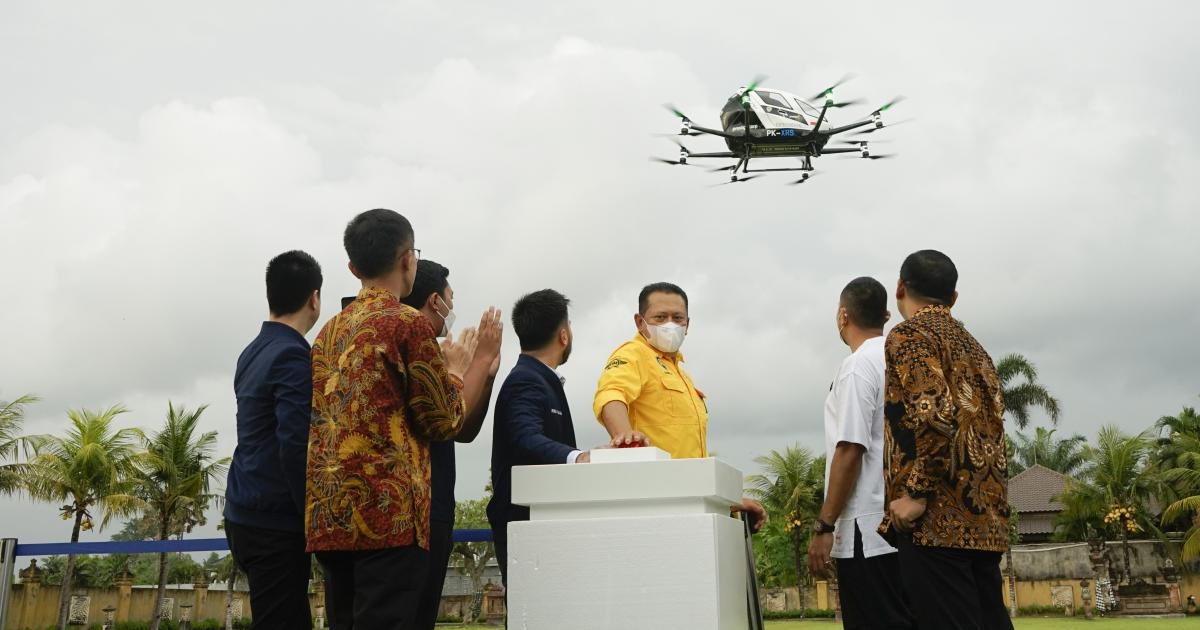 EHang's EH216 eVTOL aircraft is expected to start commercial air taxi operations in markets including Indonesia.