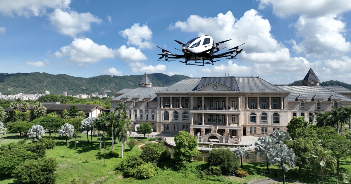 EHang is developing eVTOL air services at Shenzhen in China.