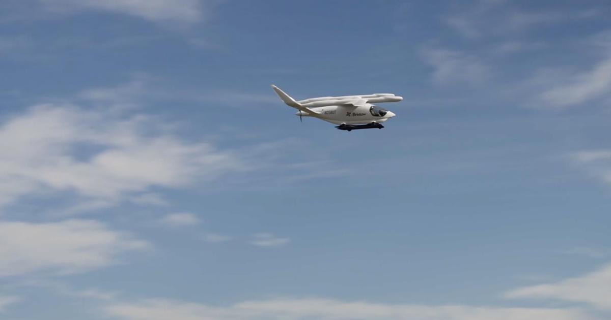 Beta's Alia prototype is pictured in flight