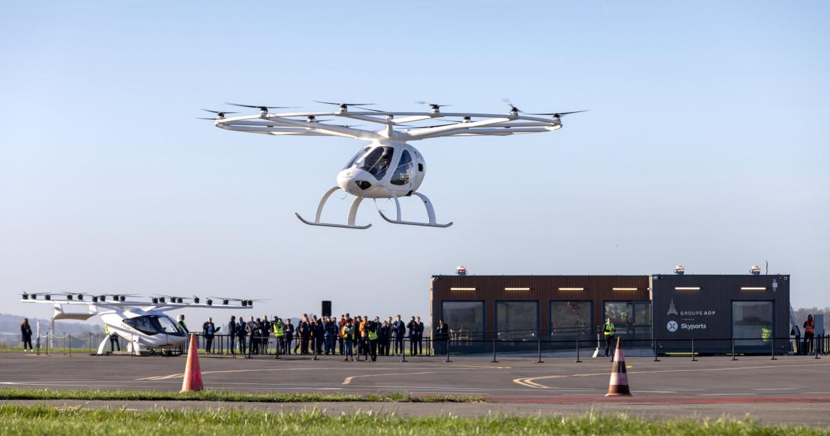 In November 2022, Volocopter and partners conducted the latest in a series of operational trials for eVTOL aircraft at Pontoise aerodrome near Paris.