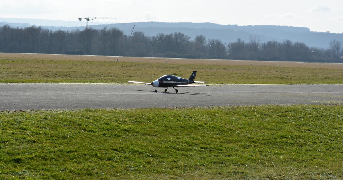 Avions Mauboussin flew a sub-scale model of its planned Alérion M1h aircraft.