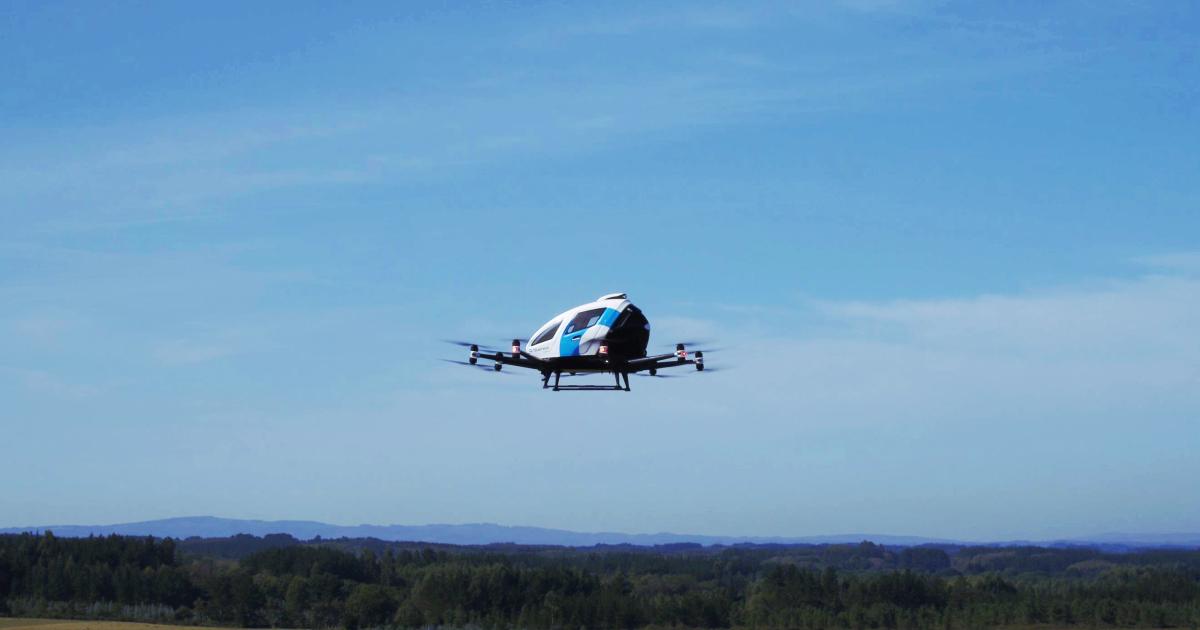 EHang's EH216 eVTOL aircraft has been involved in multiple flight trials in Spain.