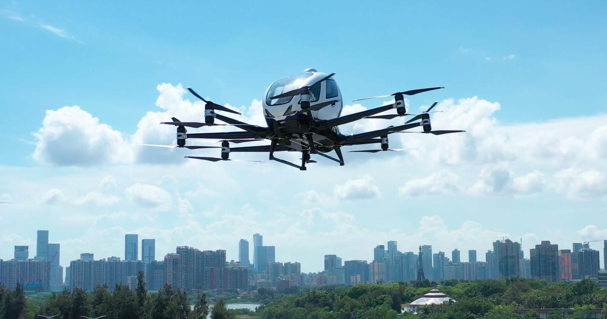 EHang is developing the EH216 as part of a family of autonomous eVTOL aircraft.