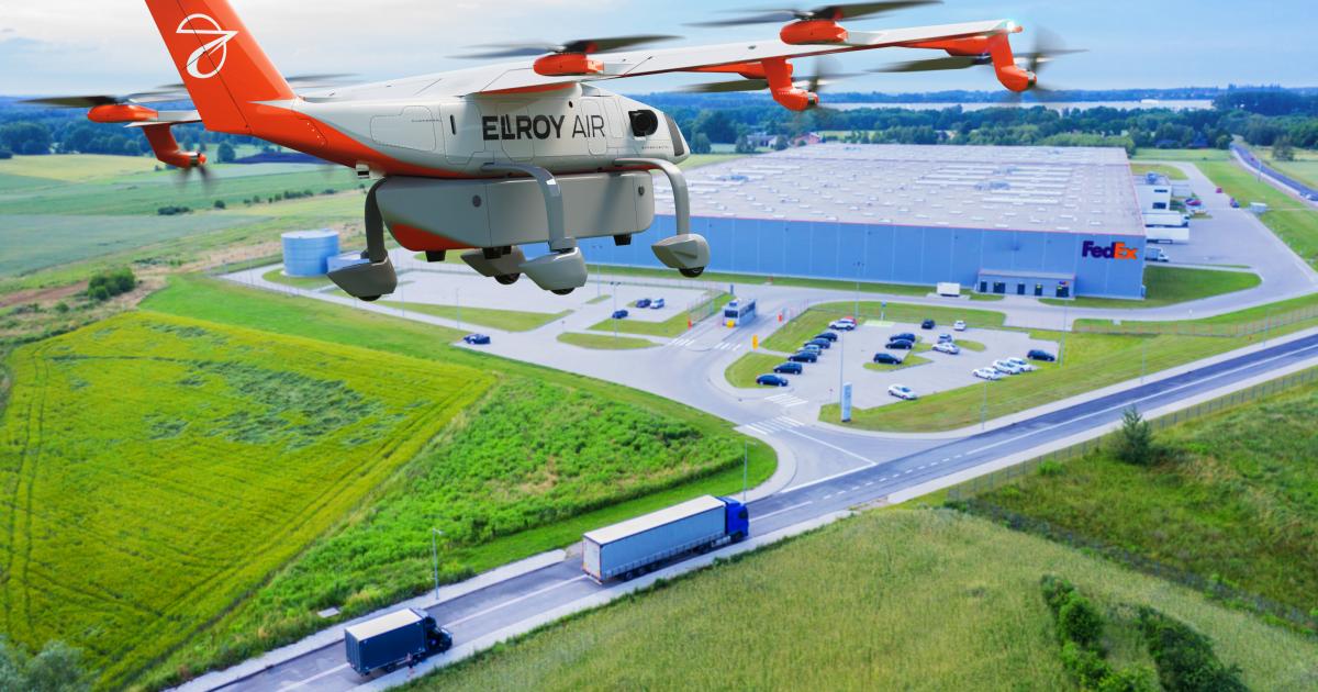 FedEx may operate Elroy Air's Chaparral autonomous eVTOL vehicle.