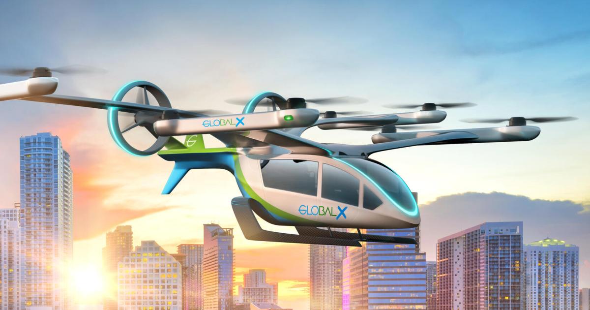 Charter airline GlobalX plans to operate Eve's eVTOL aircraft in Miami.