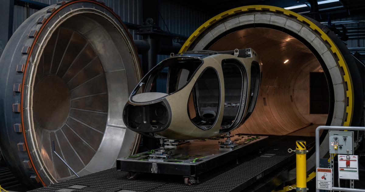 Joby is producing fuselages for its eVTOL aircraft in an autoclave