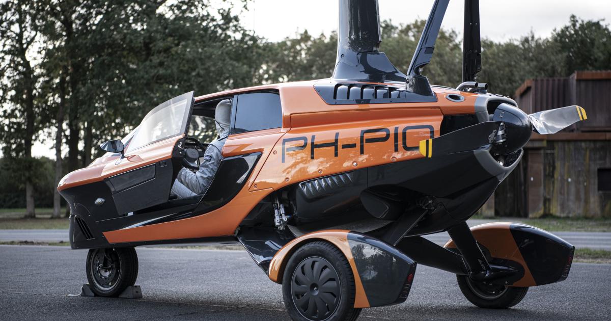 PAL-V's Liberty flying car converts from road to air operations by deploying a stowable rotor.