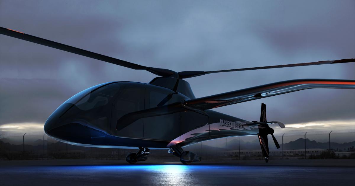 Piasecki unveiled the concept for its hydrogen-powered PA-890 helicopter in August 2021.