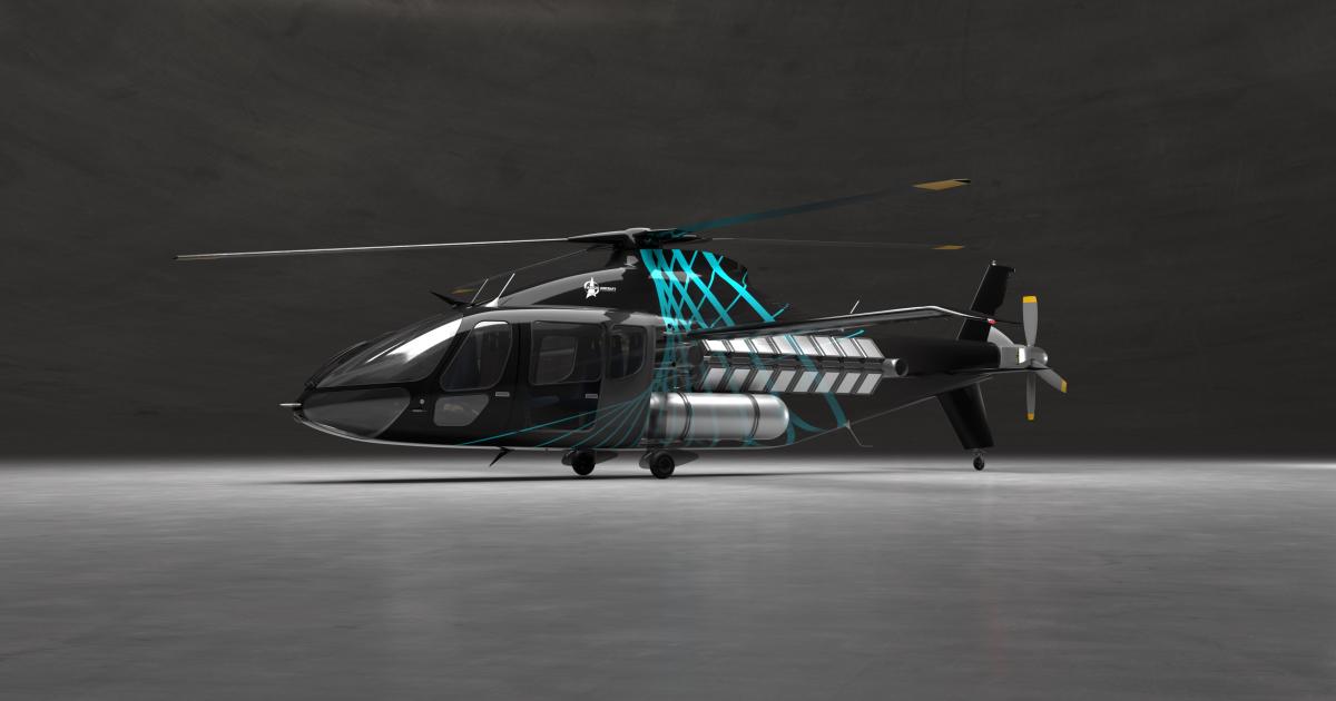 Piasecki's PA-890 hydrogen-powered helicopter will carry a pilot and  seven passengers over 200 nautical miles.