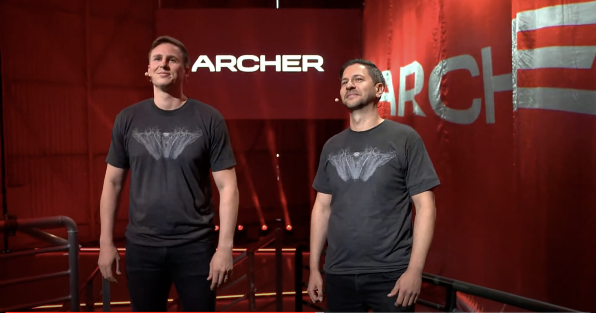 Archer Aviation co-founders Brett Adcock and Adam Goldstein.