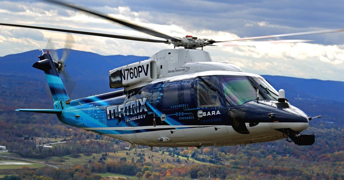 Sikorsky Matrix technology platform for helicopters.
