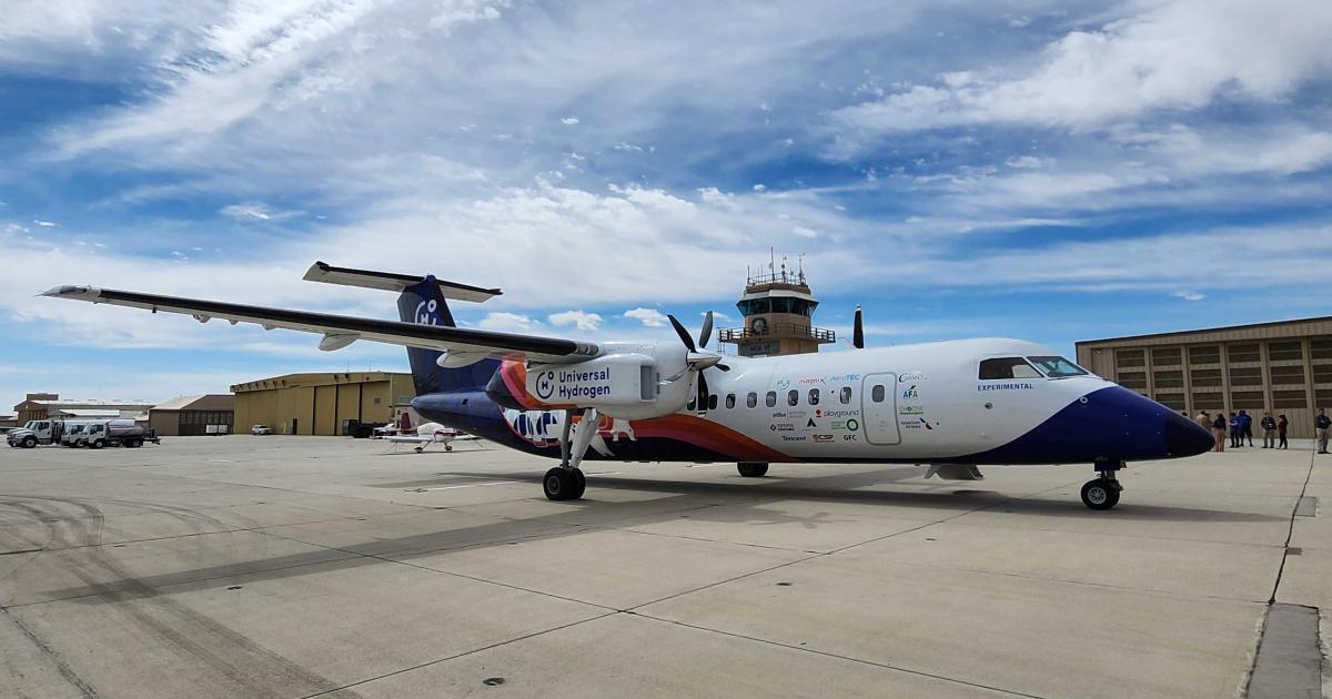 Universal Hydrogen has flown a Dash 8 aircraft with its fuel cell electric propulsion system.