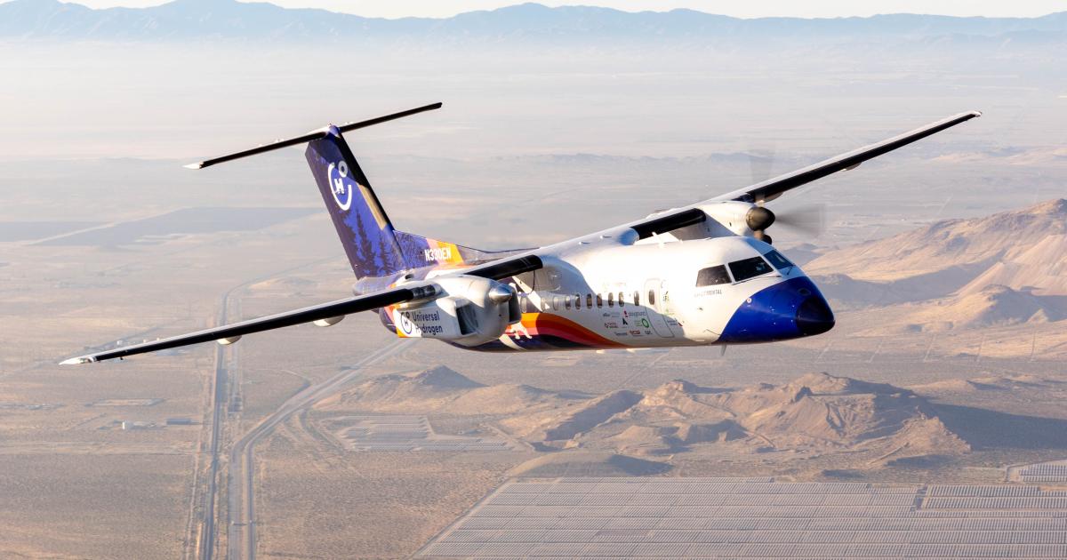 Universal Hydrogen is proposing to convert ATR and Dash 8 regional airliners to use its hydrogen propulsion system.