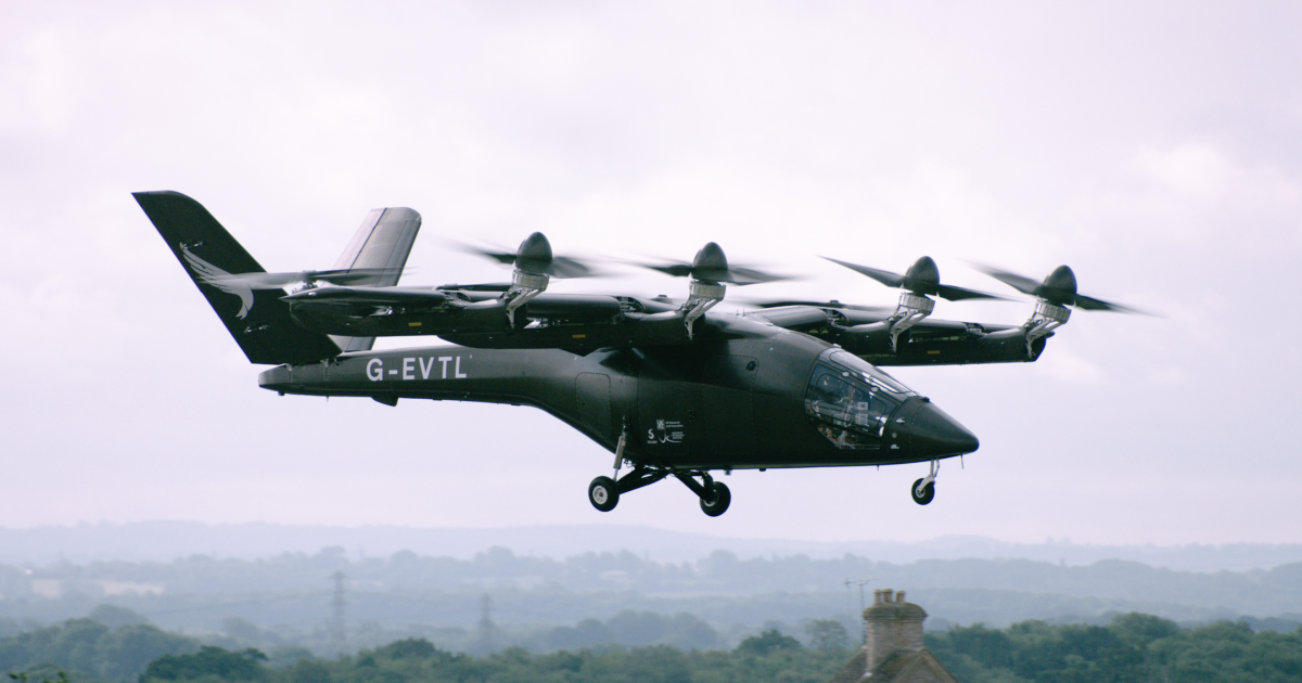 Vertical Aerospace's VA-X4 eVTOL aircraft will carry four passengers.