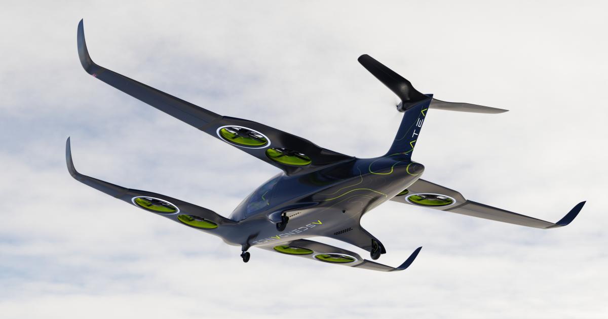 Ascendance Flight Technologies is developing a four-passenger eVTOL aircraft called Atea.
