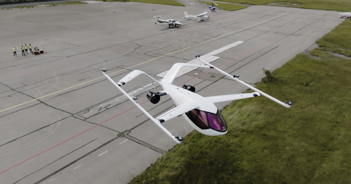 Volocopter has flown a technology demonstrator for an eVTOL aircraft referred to as the VoloConnect.