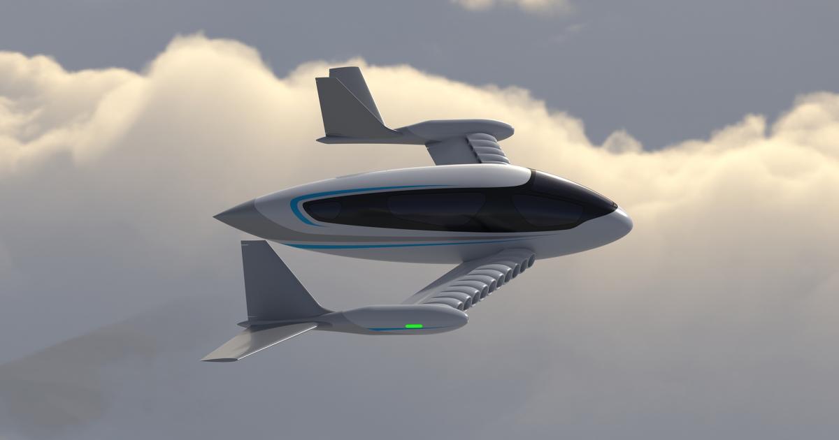 A digital rendering of the Whisper Jet