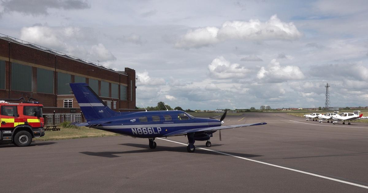 ZeroAvia used a Piper M Series aircraft for early flight testing of its hydrogen propulsion system.