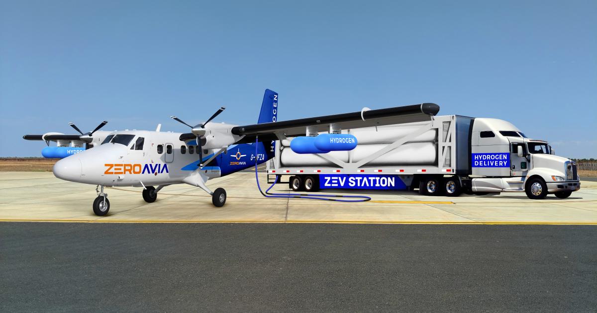 Hydrogen delivery trailers will be part of the new refuelling infrastructure provided by Zev Station and ZeroAvia at airports in California.