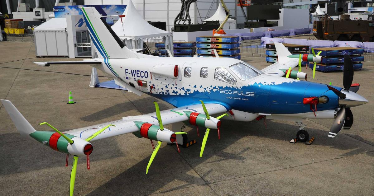 EcoPulse on display at the Paris Airshow