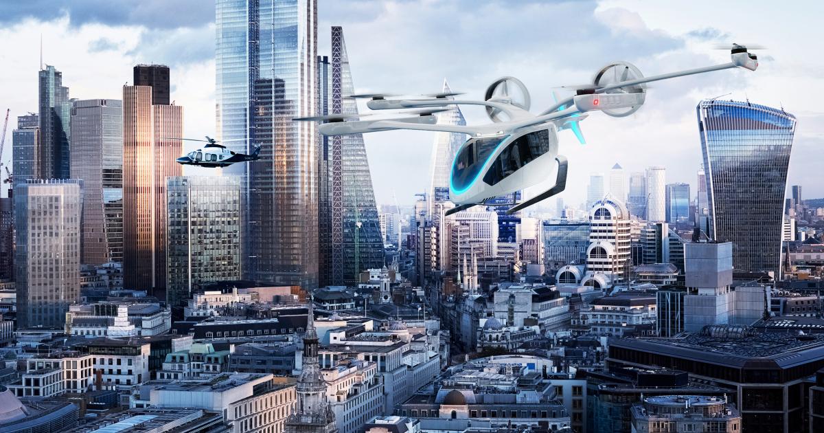 Eve says its eVTOL air taxis could serve cities such as London.