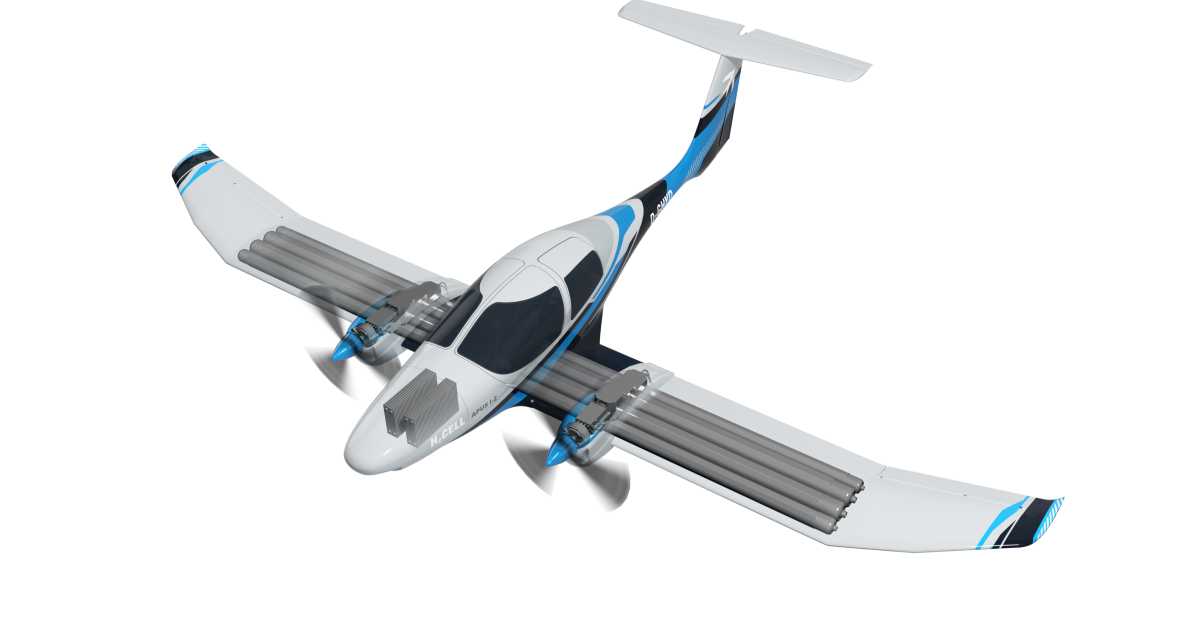 The Apus i-2 aircraft will run on gaseous hydrogen.